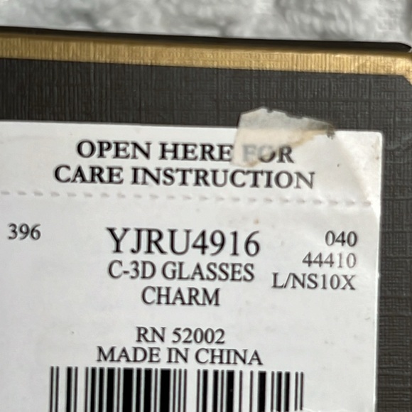 NWT Juicy Couture 3-D Glasses Charm - Picture 5 of 5